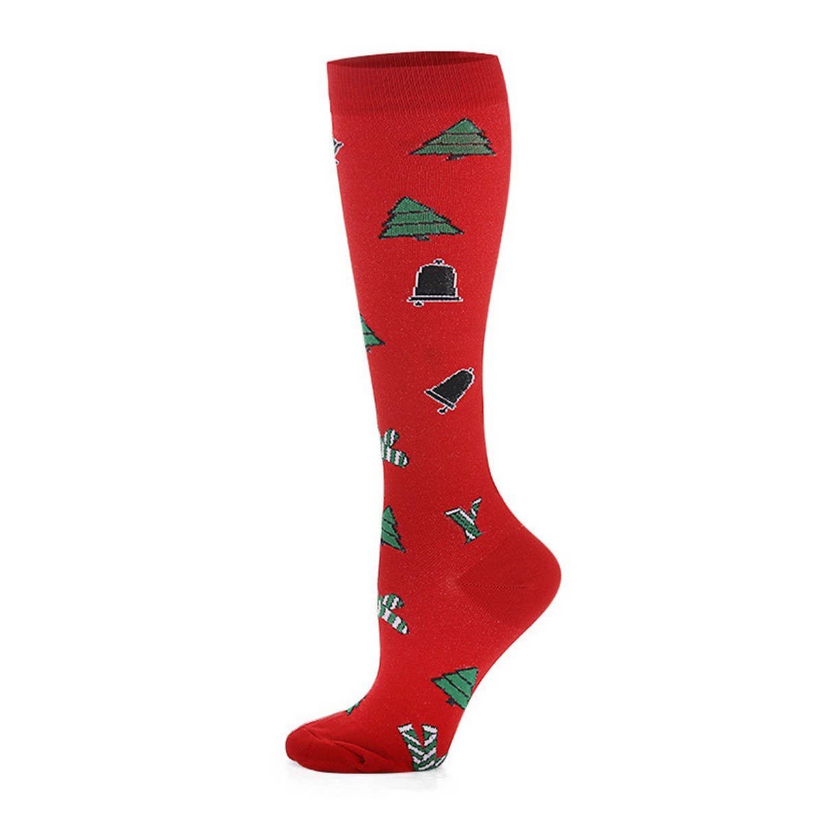 WOMEN'S CHRISTMAS COMPRESSION SOCKS SPORTS