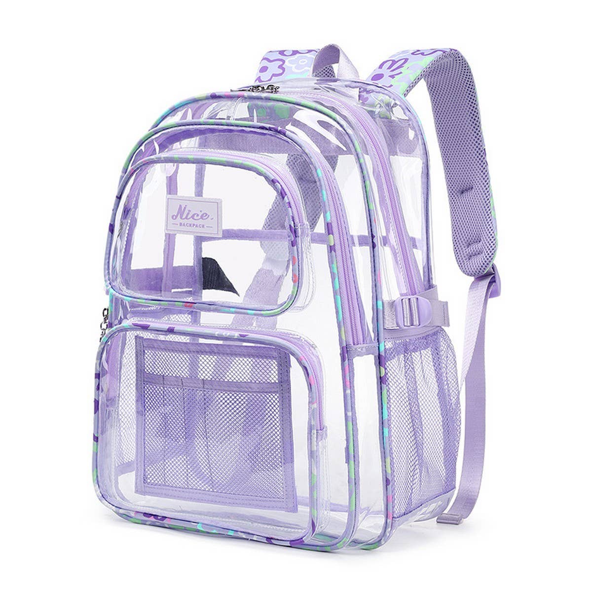Clear PVC Backpacks for School Teen Girls_CWAB5492