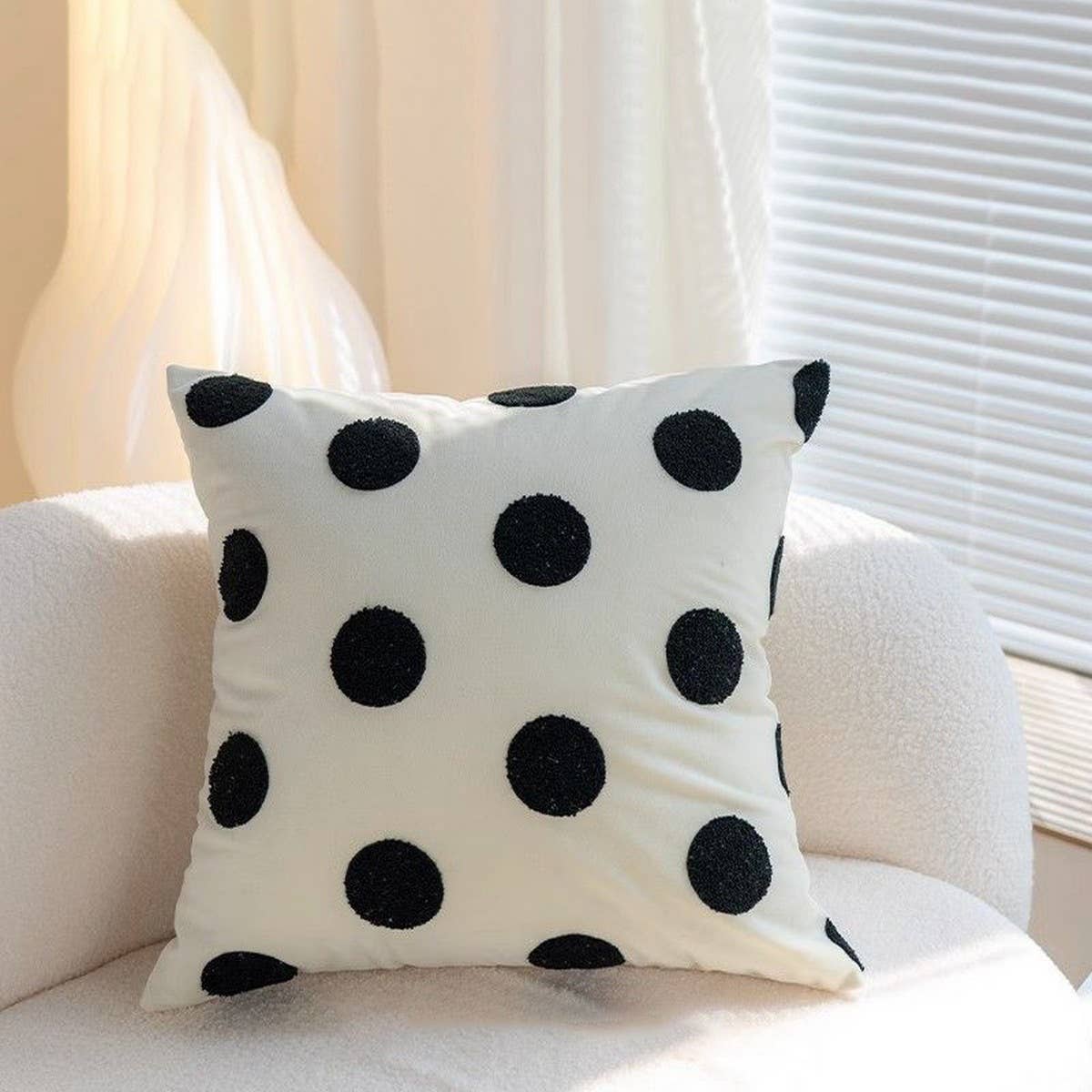 Cream Sofa Cushion Cover for Living Room & Bedroom