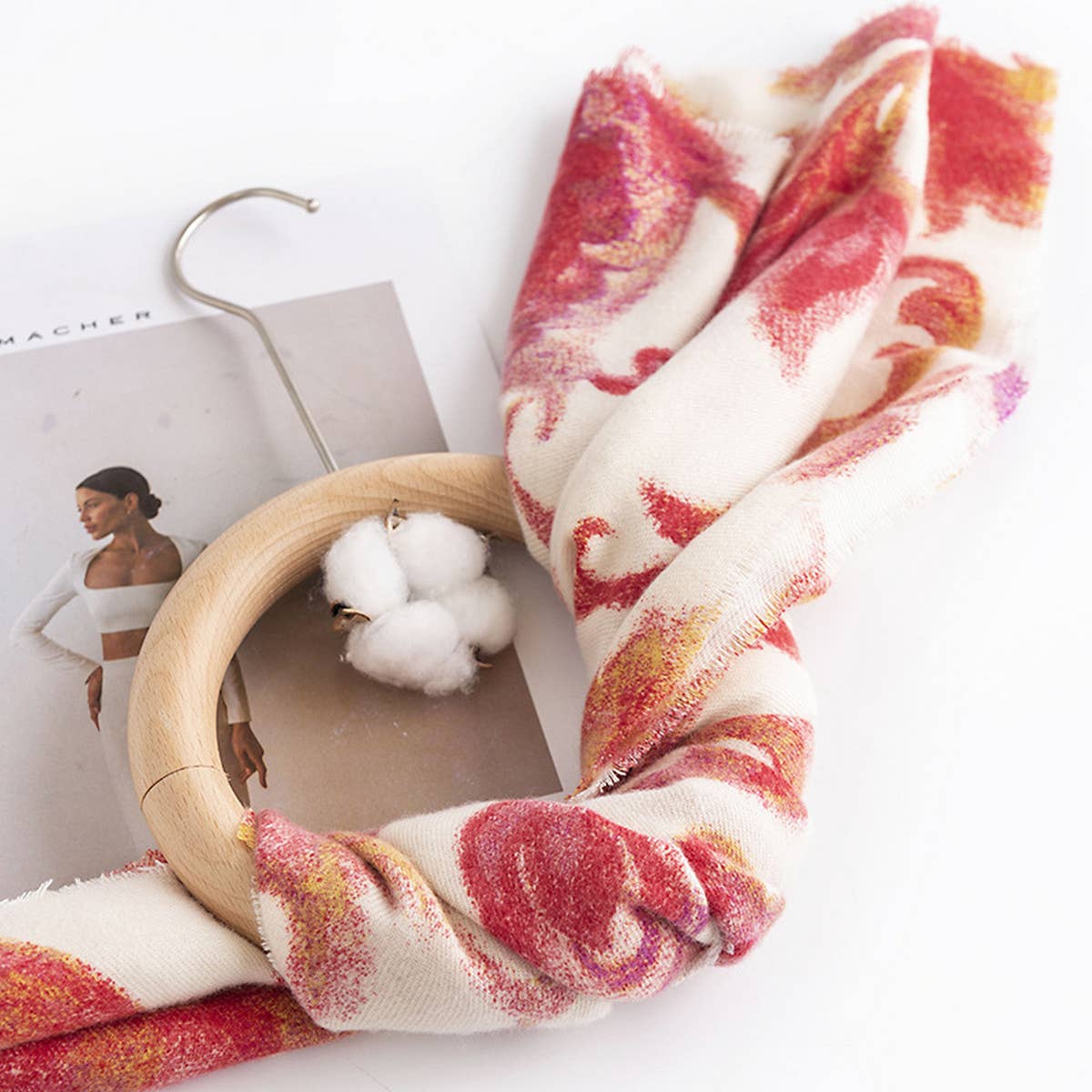 Elegant Print Scarf ? Faux Cashmere Winter Wrap