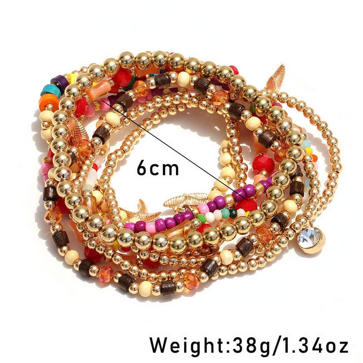 Starfish Beach Anklet Set ??Summer Boho Style_CWMM6342