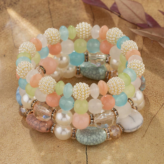 GLASS BEADS COLORFUL BRACELET