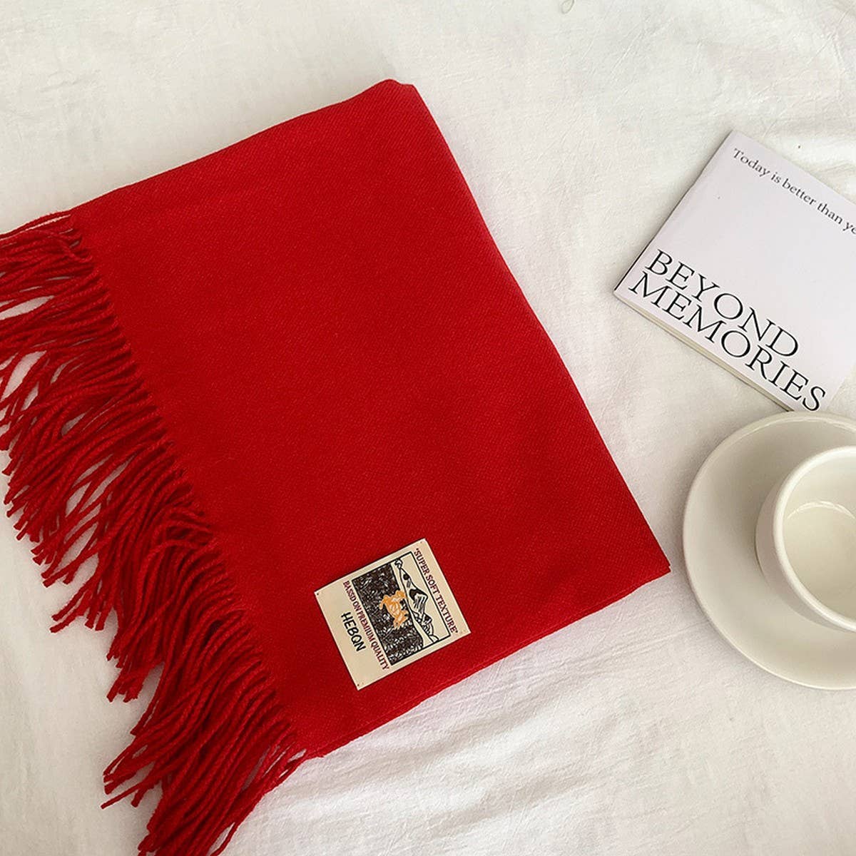 Solid Color Faux Cashmere Scarf -Winter Wrap_CWASC2303