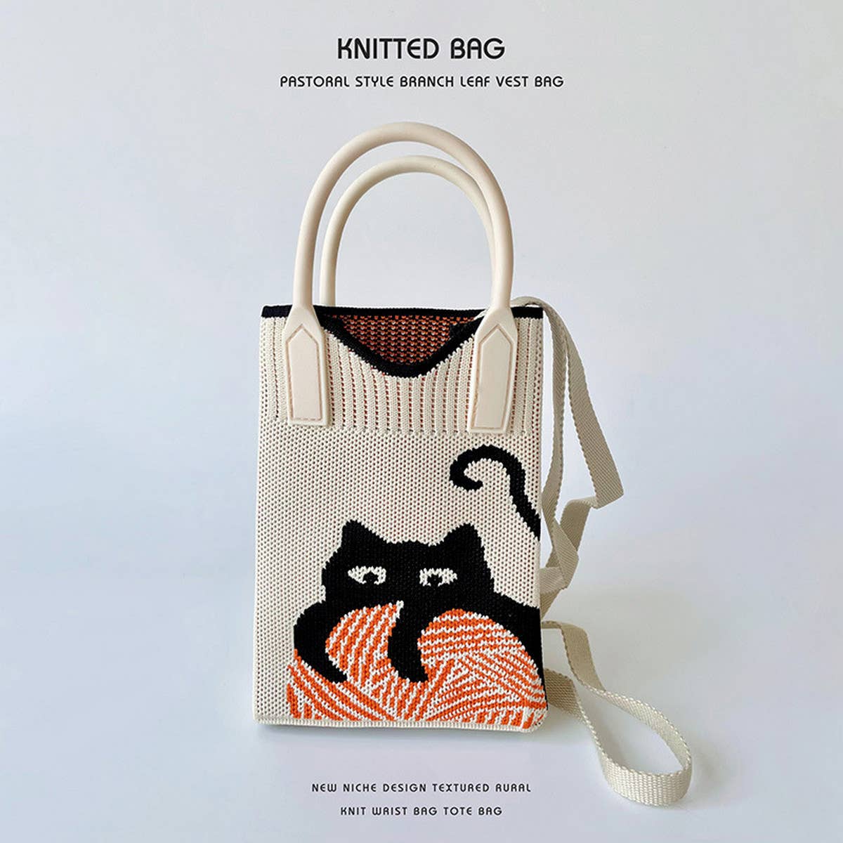 KNITTED PORTABLE SHOULDER CROSSBODY BAG_CWAB1510