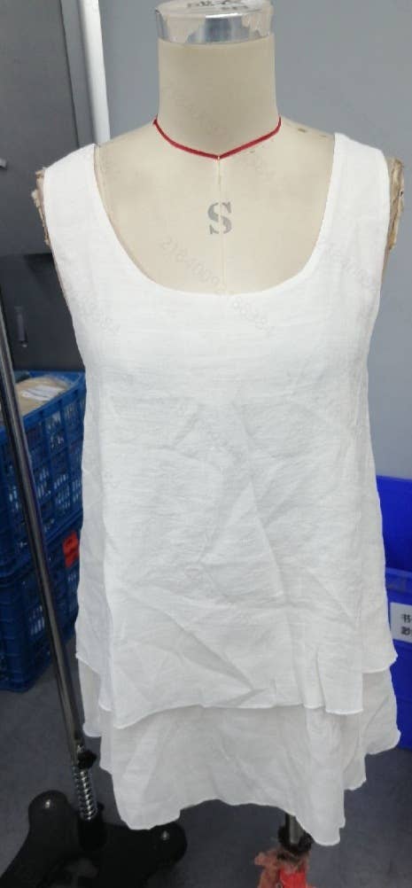 Top top halter sleeveless double cake tail tee