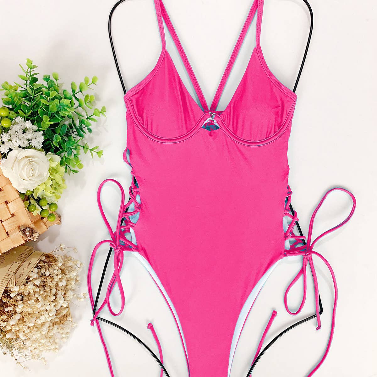 CASUAL HOLLOW MULTICOLOR DRAWSTRING SWIMSUIT_CWMW0284