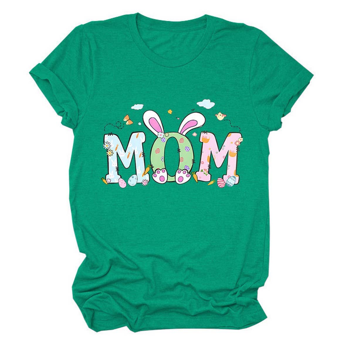 EASTER PERSONALITY FUN PRINTED SHORT SLEEVE TEES_CWTTS0783