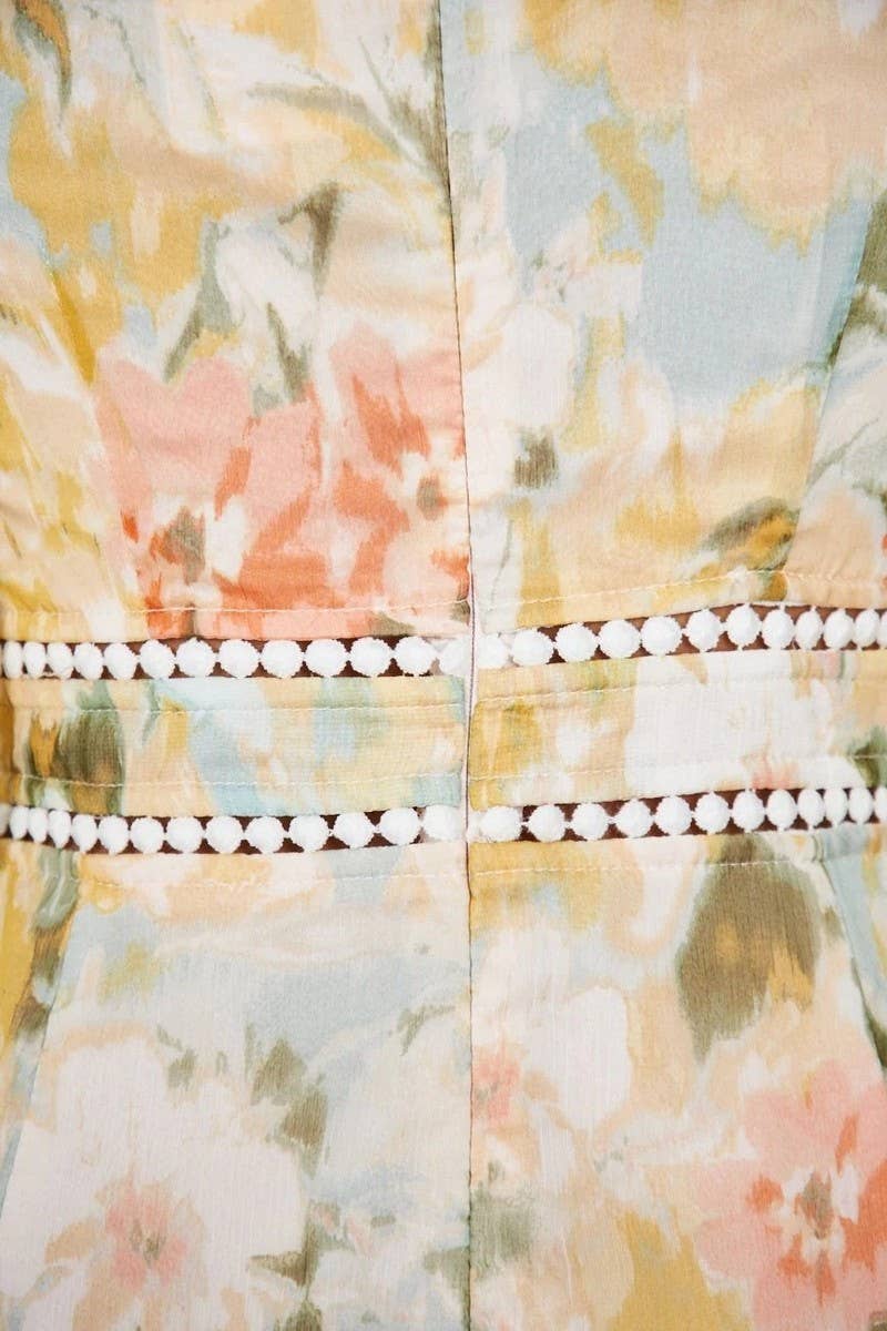 CWDMD5692_FLORAL PRINT HIGH LOW HEM BODYCON MAXI DRESS