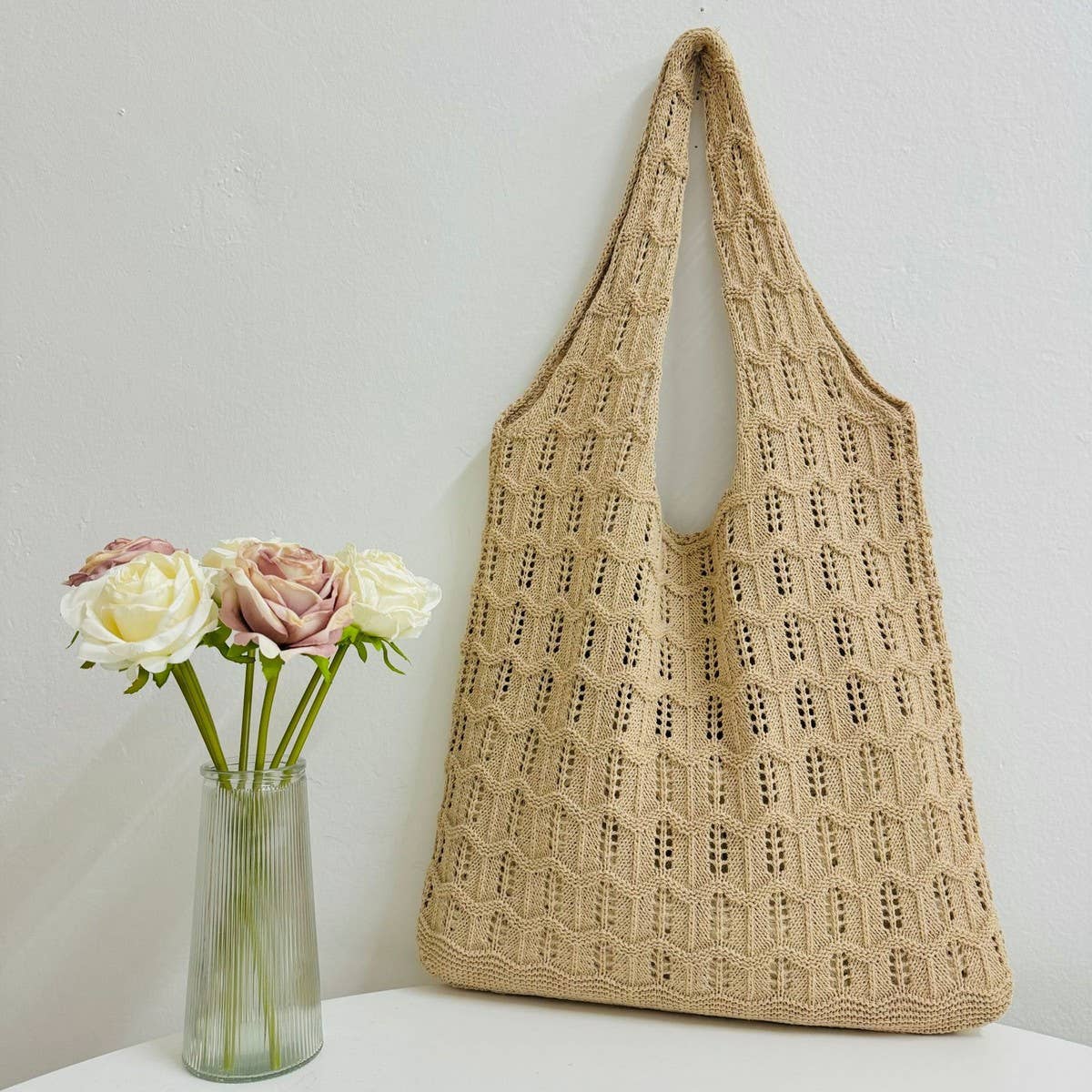 CWAB5066_NEW LARGE CAPACITY KNITTED BAG HOLLOW WOVEN BAG