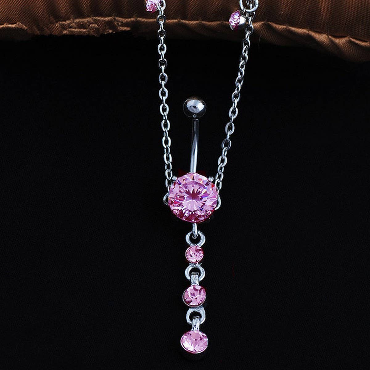 CZ Tassel Adjustable Waist Chain Body Jewelry