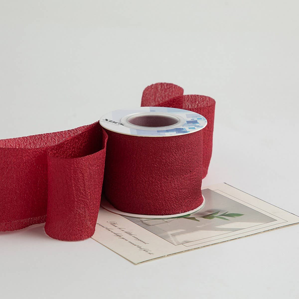 6CM KAPOK RIBBON BRIGHT PLEATED RIBBON_CWMM5763