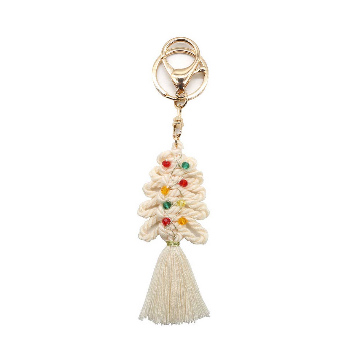 CHRISTMAS HANDMADE TASSEL BRAIDED KEY