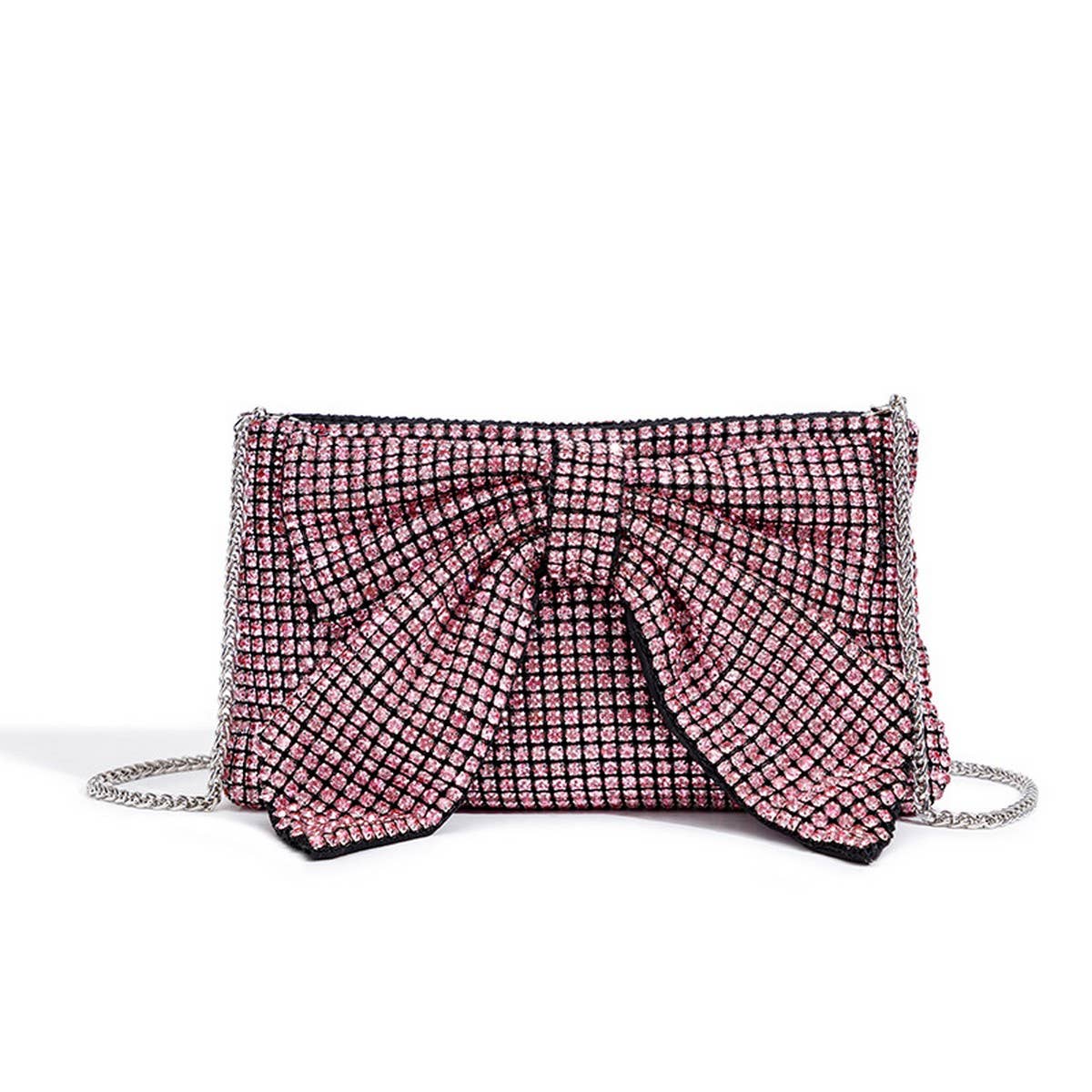 NEW FASHION LEISURE BOW RHINESTONE EVENING BAG_CWAB3603