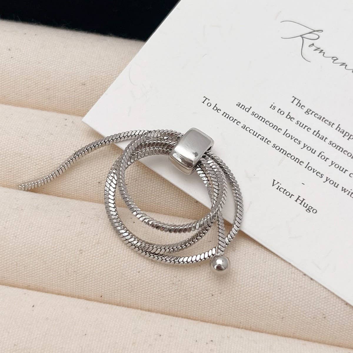 DESIGN ADJUSTABLE LIGHT LUXURY RING FOR WOMEN