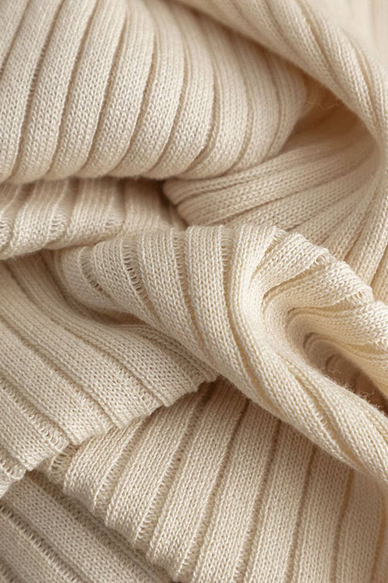 CWDMD01155_SLEEVELESS HOLLOW OUT KNIT BODYCON DRESS