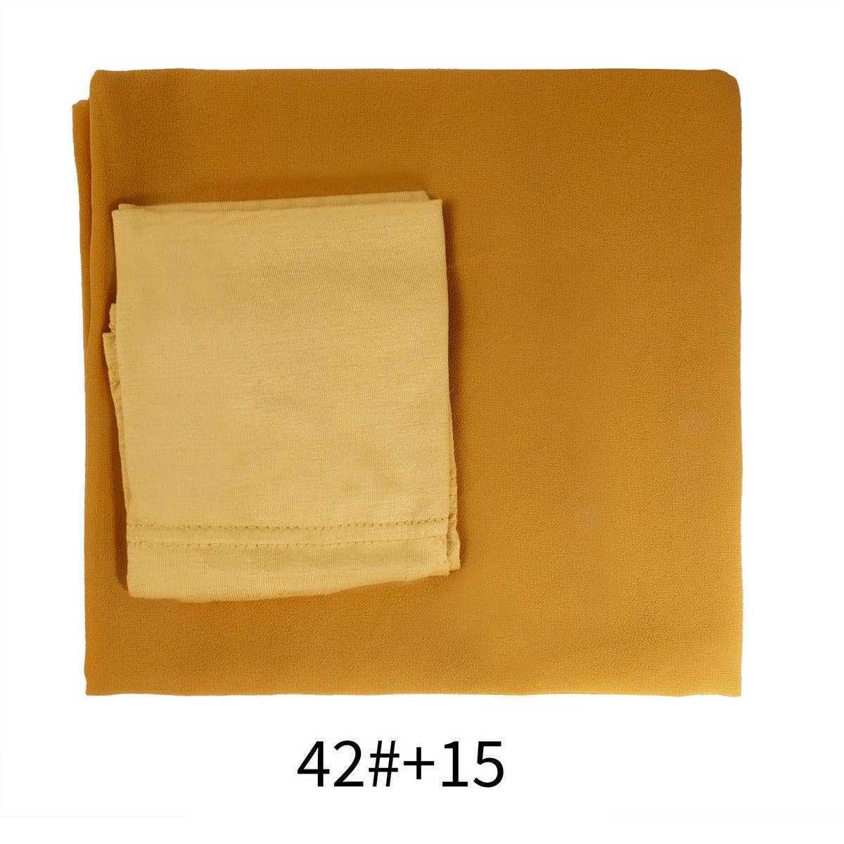 TWO-PIECE CHIFFON SHAWL AND HEADSCARF