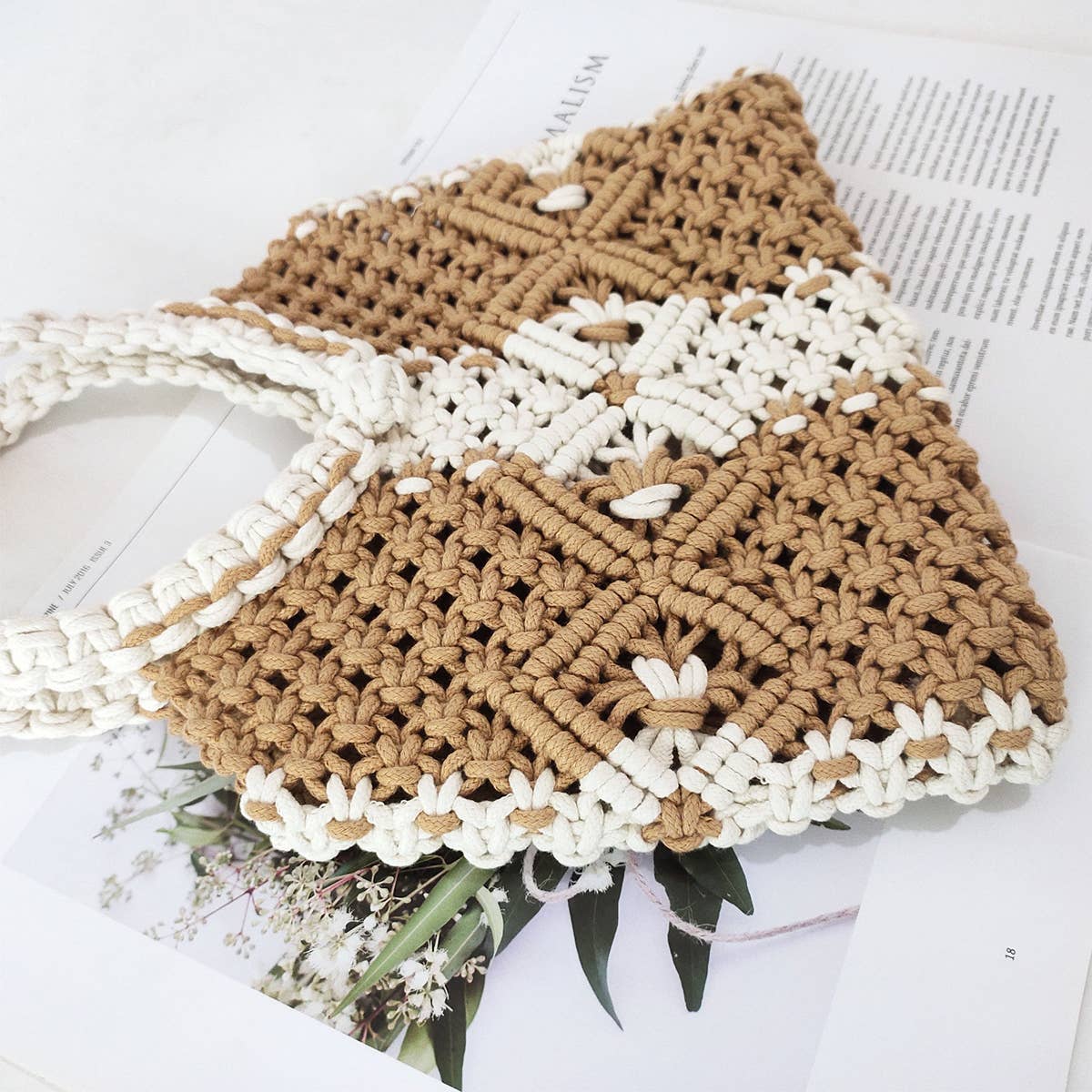 WOMEN  LEISURE HOLLOW TOTE BAG_CWAB0832