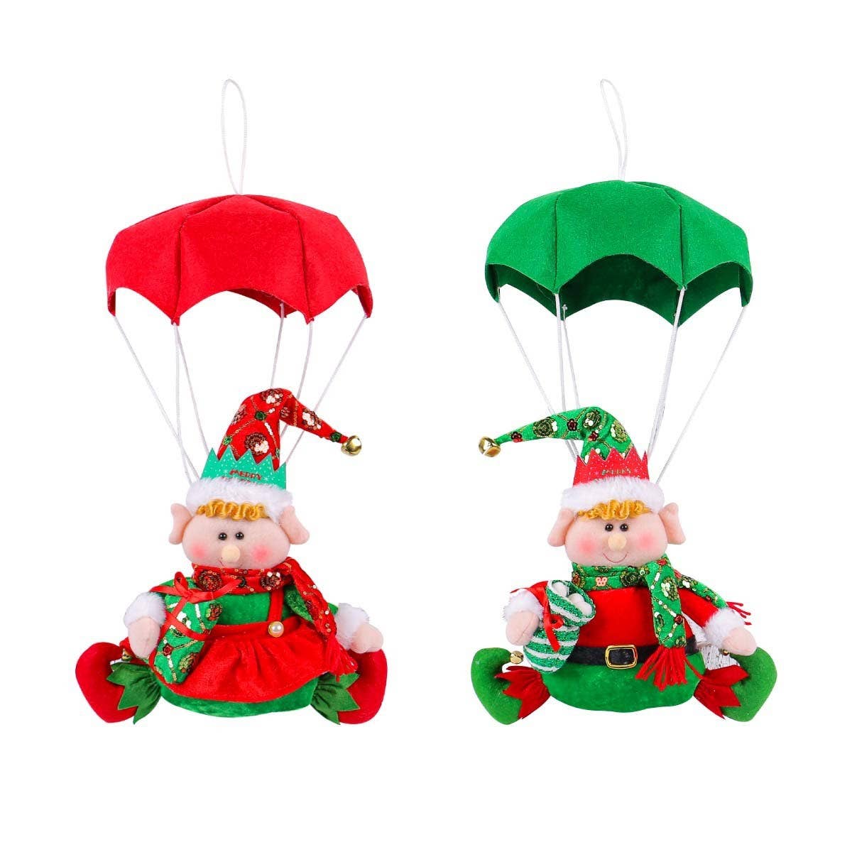 CHRISTMAS PARACHUTE DOLL DECORATION ORNAMENTS