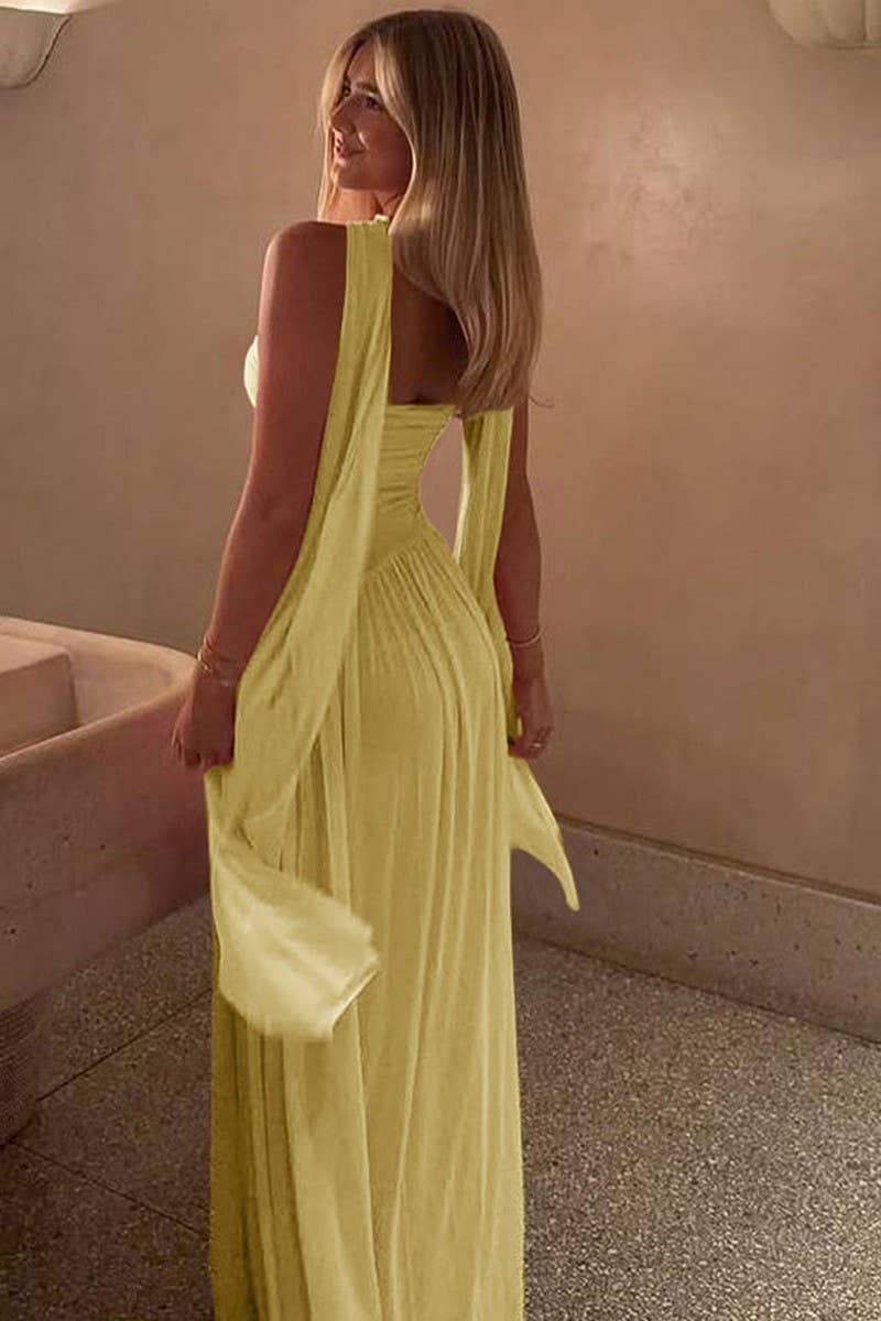 CWDMD6430_SEXY HOT GIRL SLEEVELESS PATCHWORK DRESS