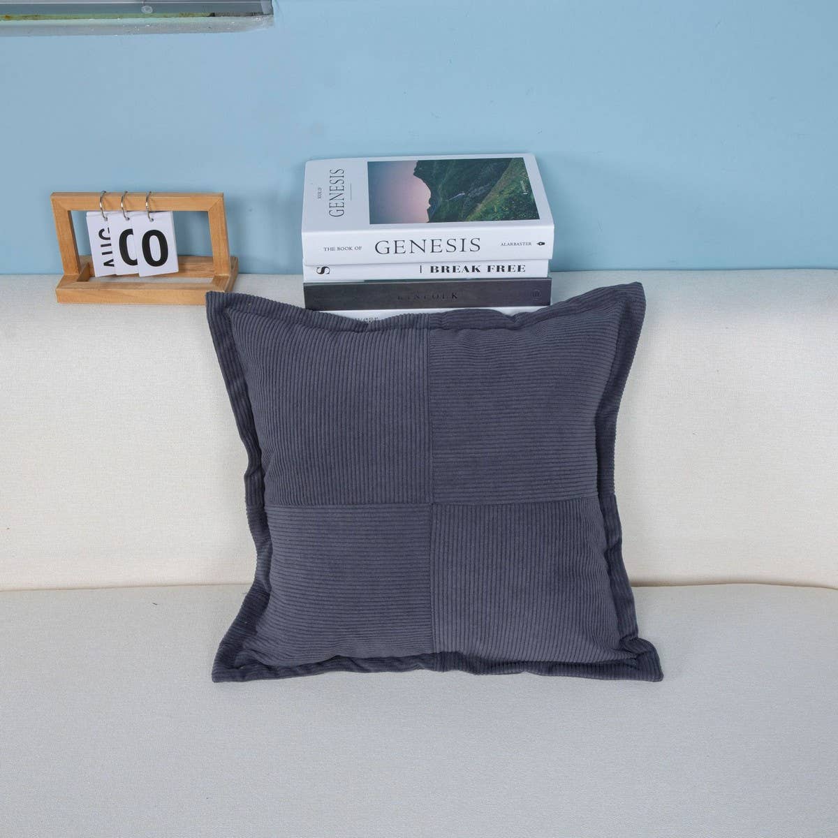 MODERN MINIMALIST WIND LAMP CORE VELVET PILLOWCASE
