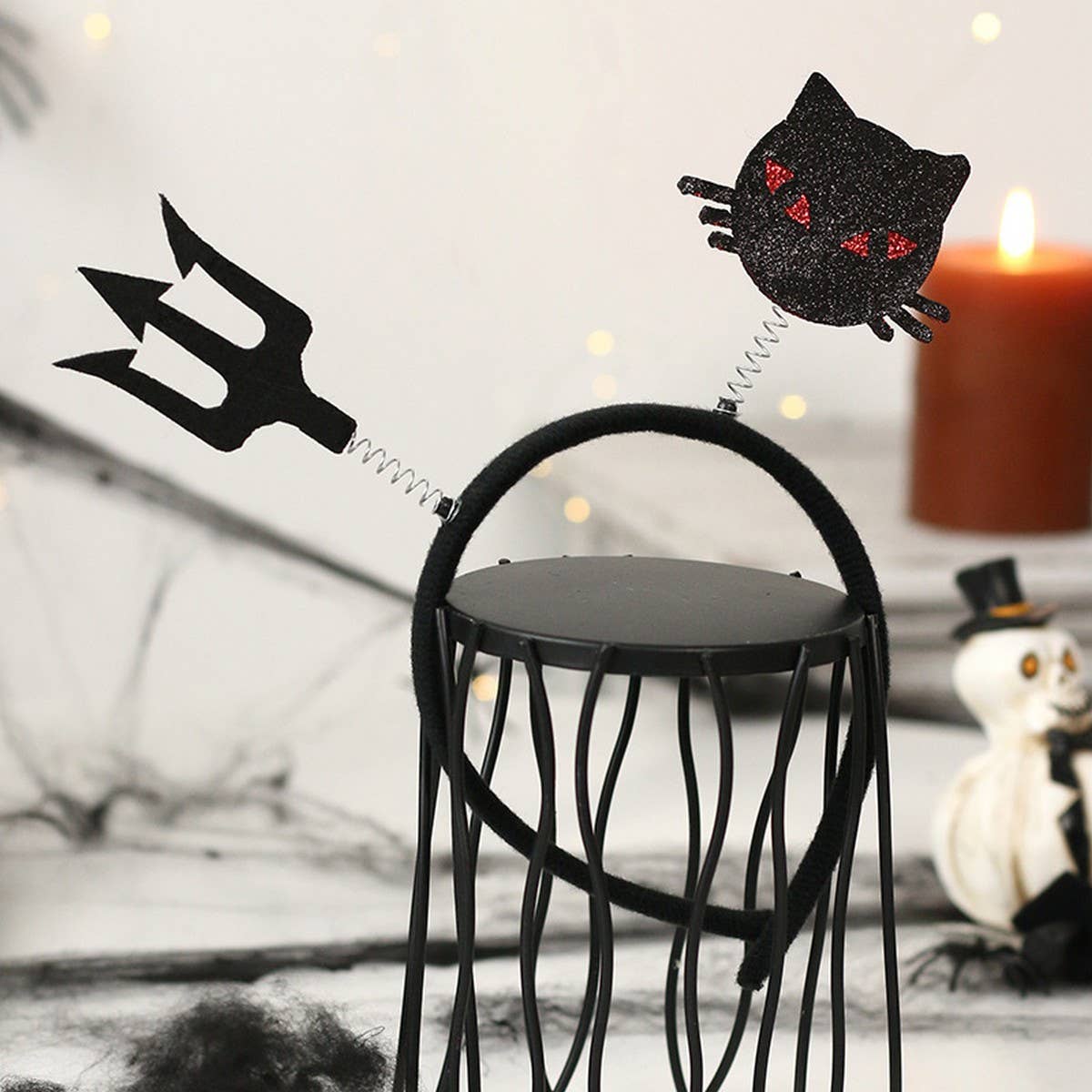 Cute Halloween Headband with Spider & Ghost_CWAJE05367