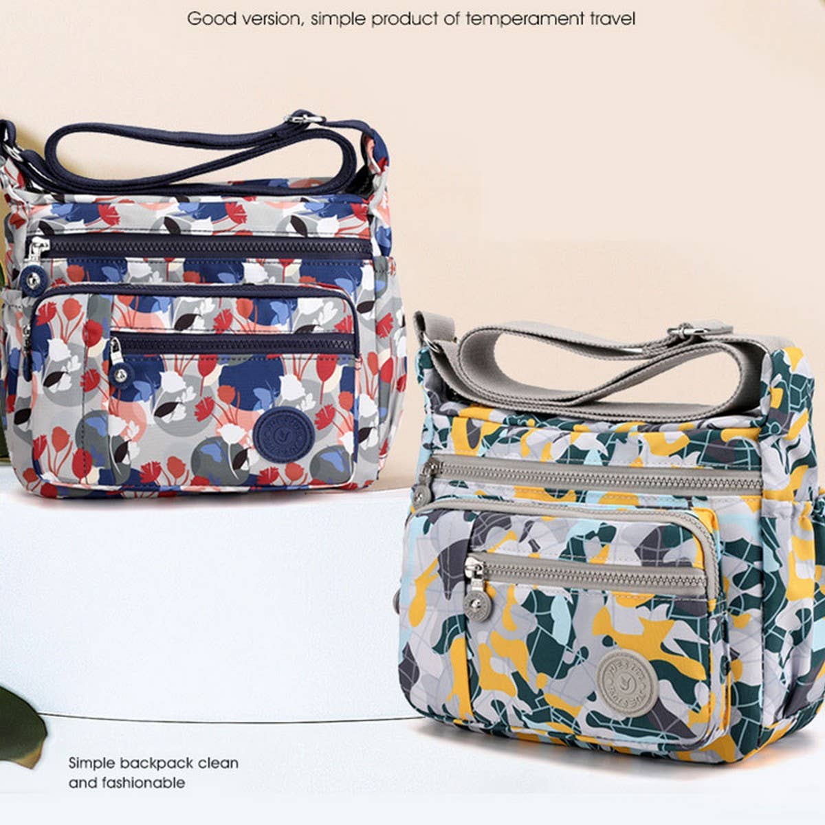 CASUAL NYLON OXFORD CLOTH CROSSBODY SHOULDER BAG_CWASC1729