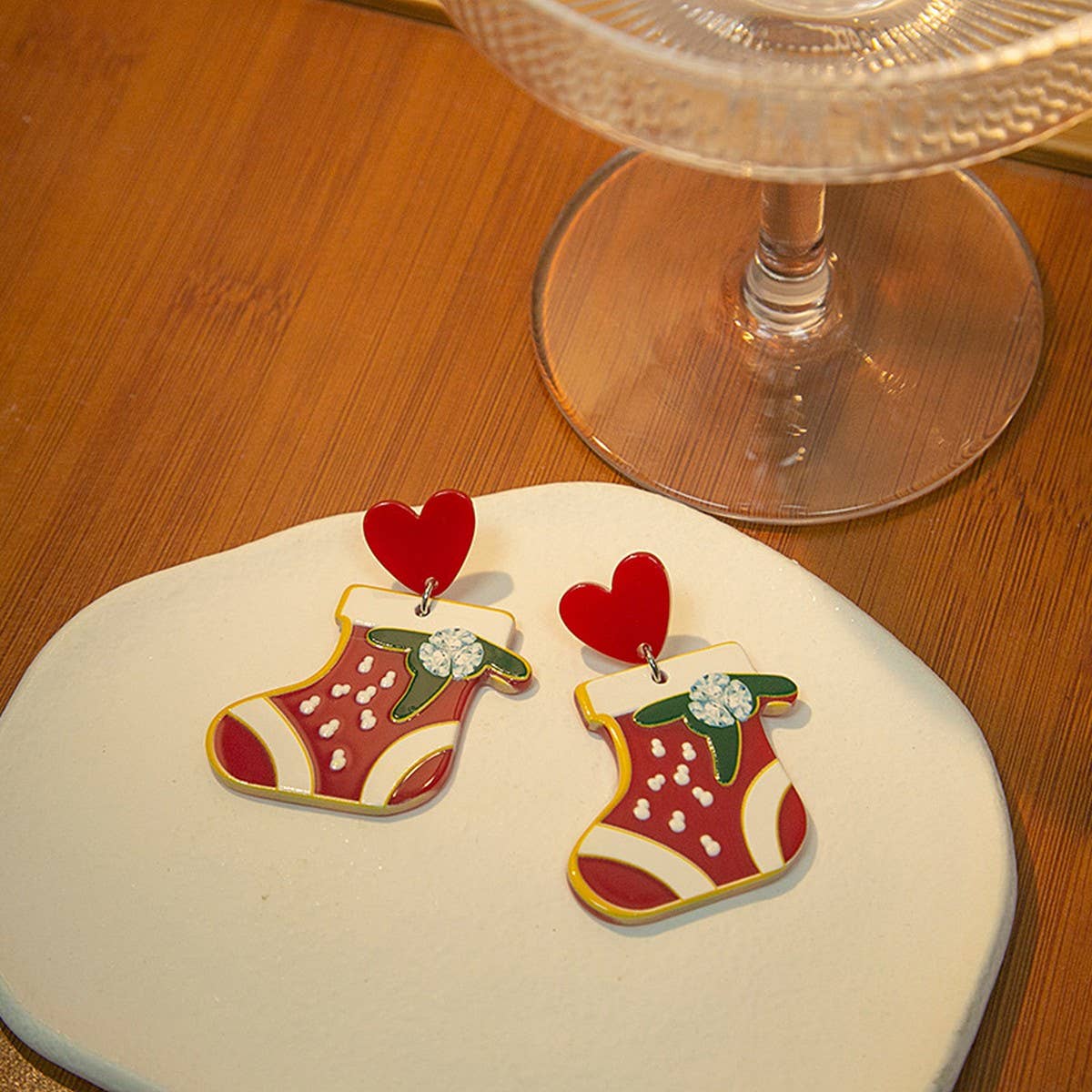 CHRISTMAS CARTOON SWEET DESIGN EARRINGS