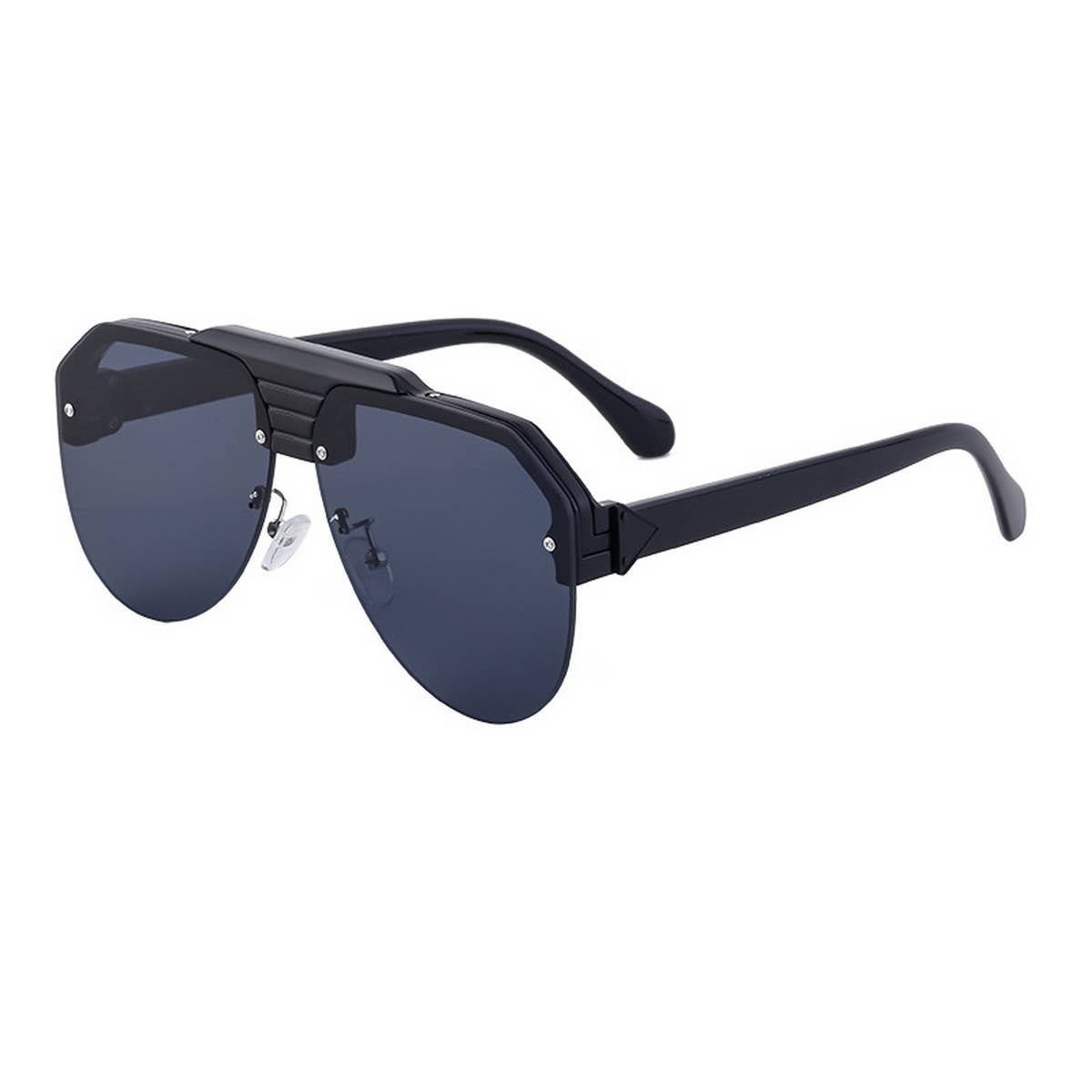 FASHION HALF-FRAME TOAD ANTI-ULTRAVIOLET SUNGLASSES_CWASG073