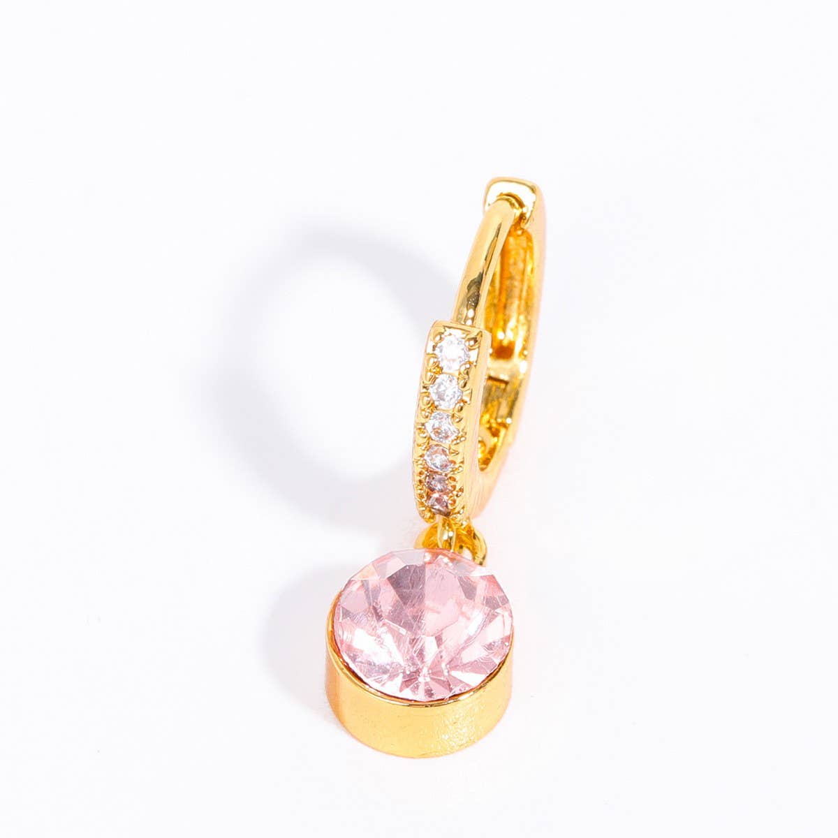 December Birthstone Diamond Zircon Stud Earrings