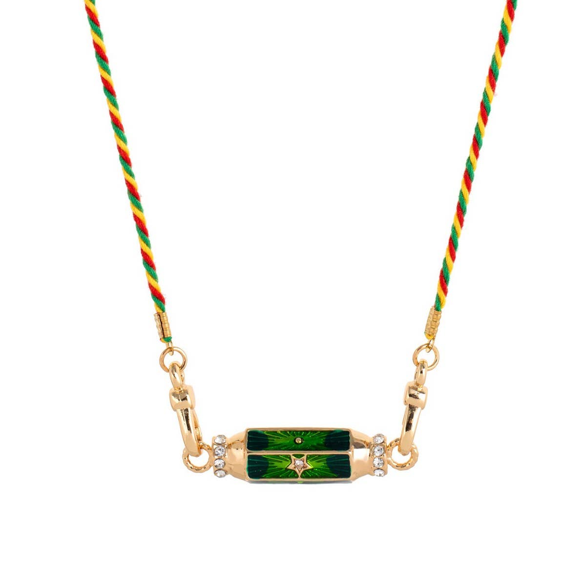 Evil Eye Charm Choker ??Colorful Cotton Pendant_CWMM6968