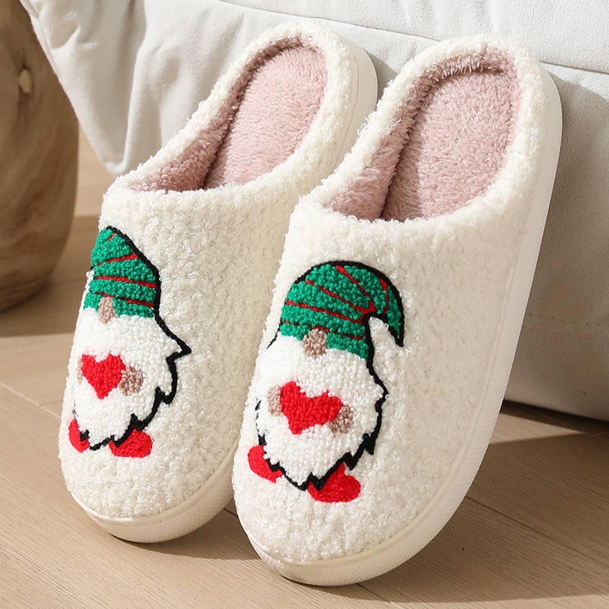 HOME CHRISTMAS CUTE DWARF WARM COTTON SLIPPERS