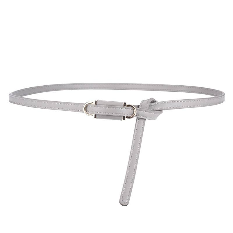 Personalized perforation-free thin waist belt