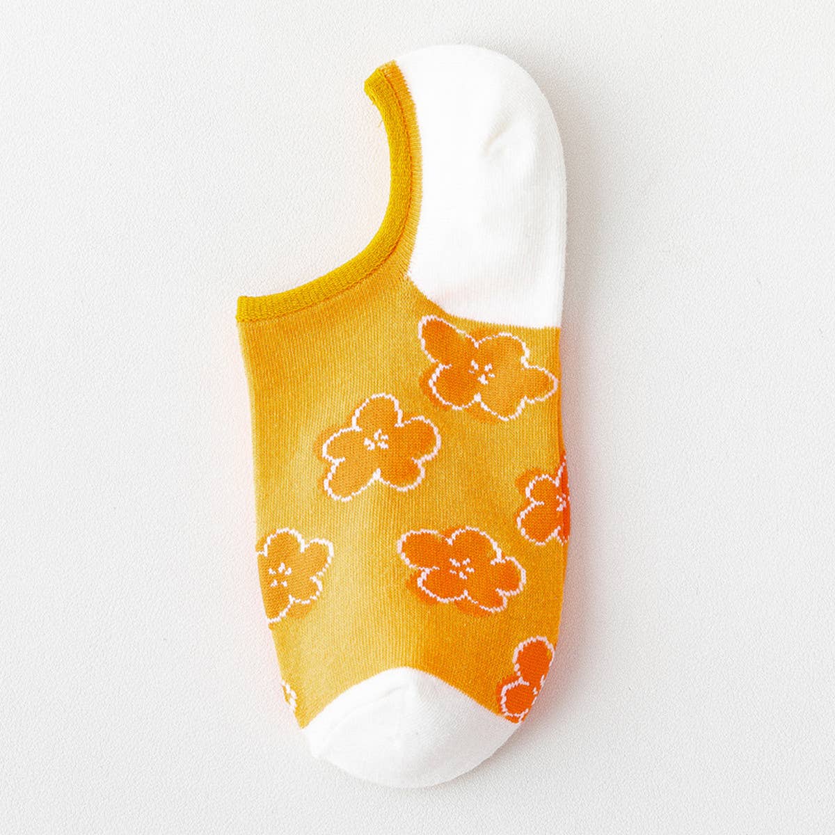 WOMEN PRINTED CUTE INVISIBLE SHALLOW BOAT SOCKS