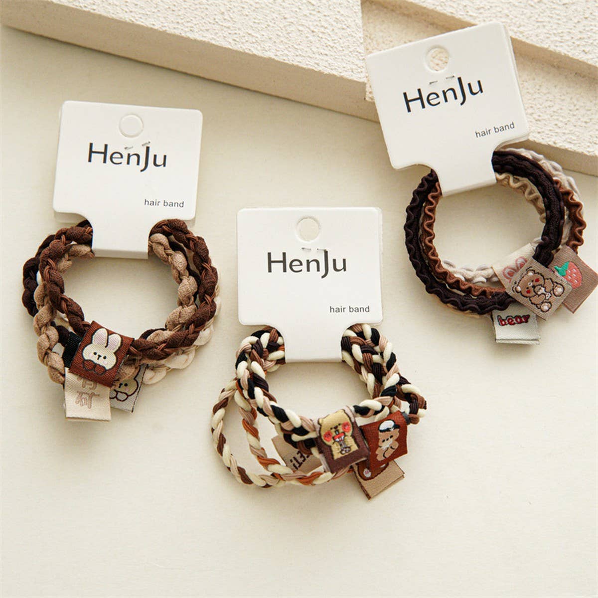 MILK TEA STYLE SIMPLE BASIC HAIR TIES_CWAHA1129