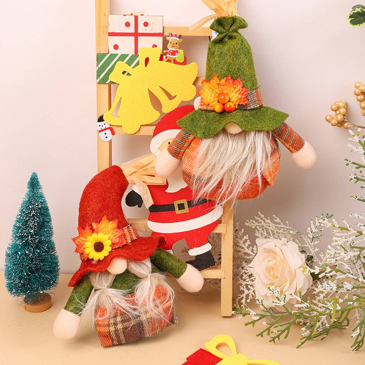 THANKSGIVING FACELESS OLD MAN DOLL ORNAMENTS