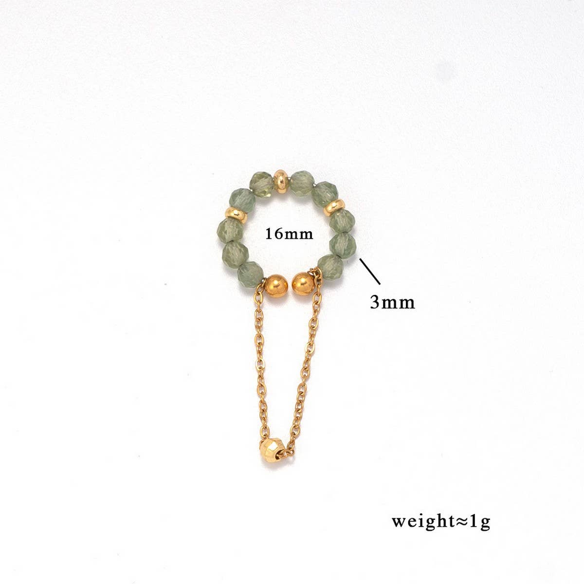 Natural Stone Ear Cuff for Non-Pierced Ears