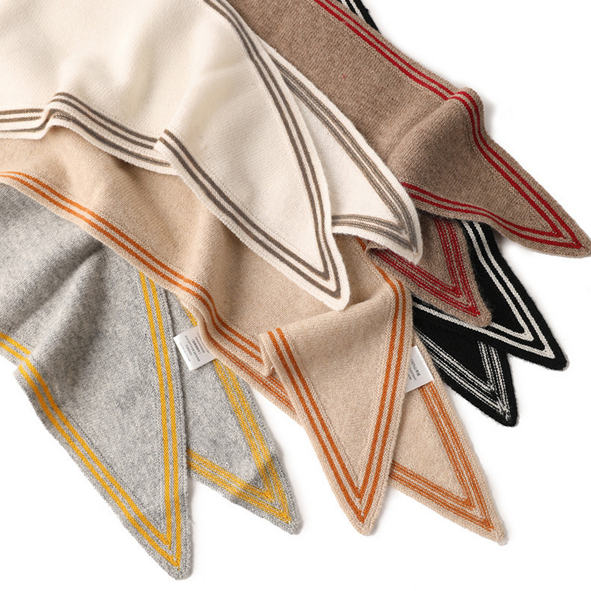 Lightweight Knit Wrap ? Soft Triangle Neck Scarf