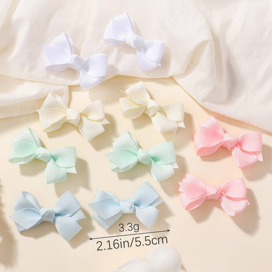 Glitter Bow Hair Clip Set for Girls Party Daily