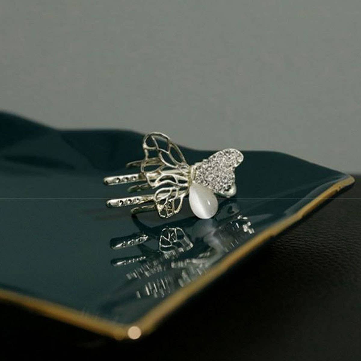 Delicate Butterfly Hair Claw, Small Side Bang Clip