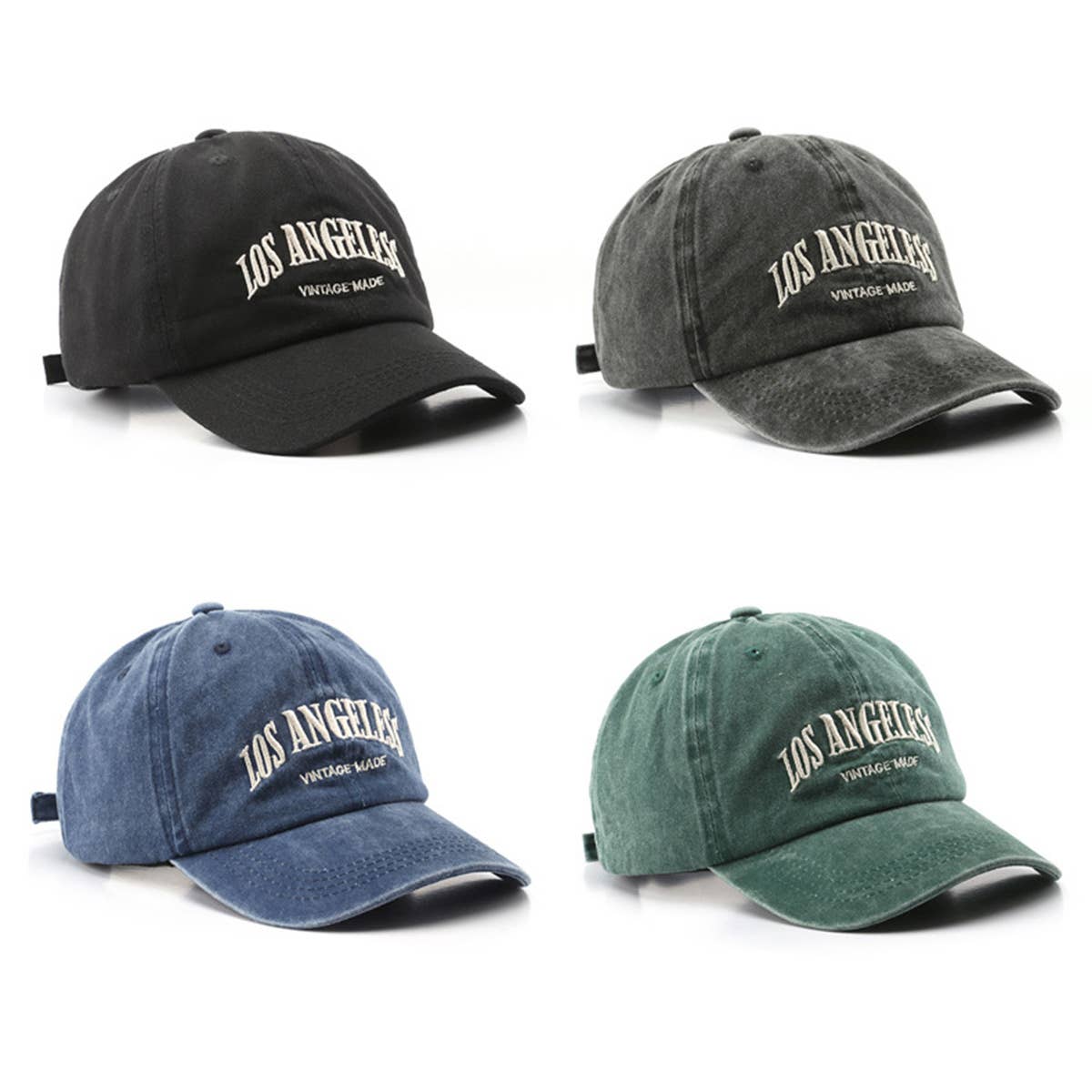 Washed Letter Embroidery Baseball Hat - Sun Hat CWAH1261