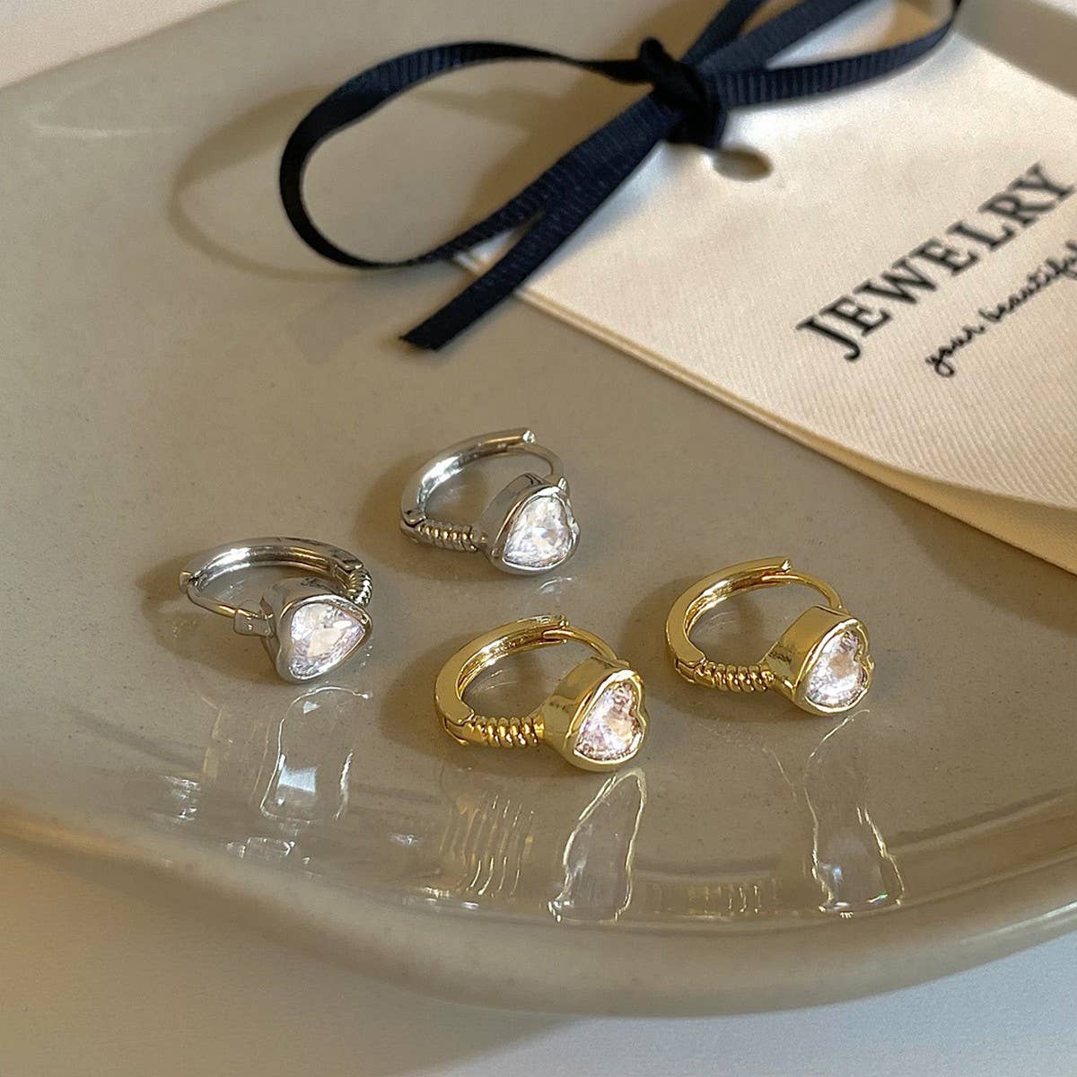 VALENTINE'S DAY NEW DESIGN ZIRCON HEART EARRINGS