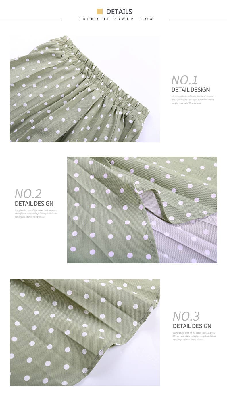 Irregular polka-dot skirt