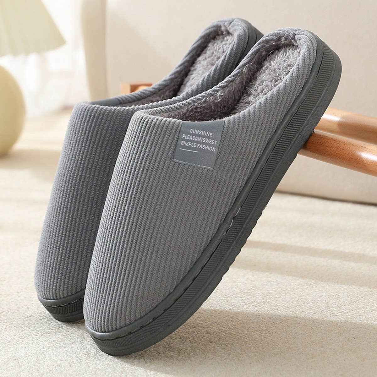 MINIMALIST WARMIES SLIPPERS BEDROOM SLIPPERS