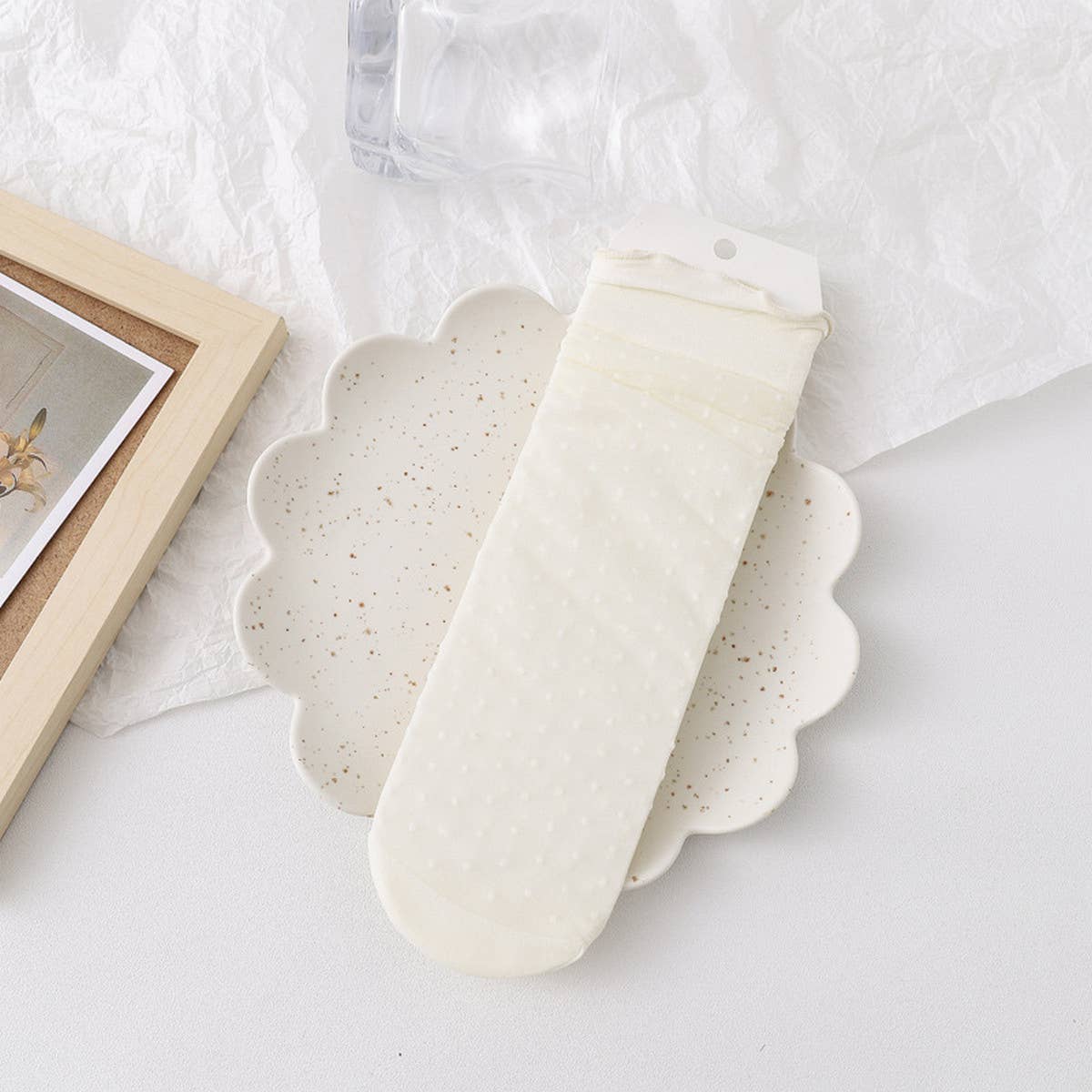 WOMEN THIN FRUIT PRINT ICE SOCKS