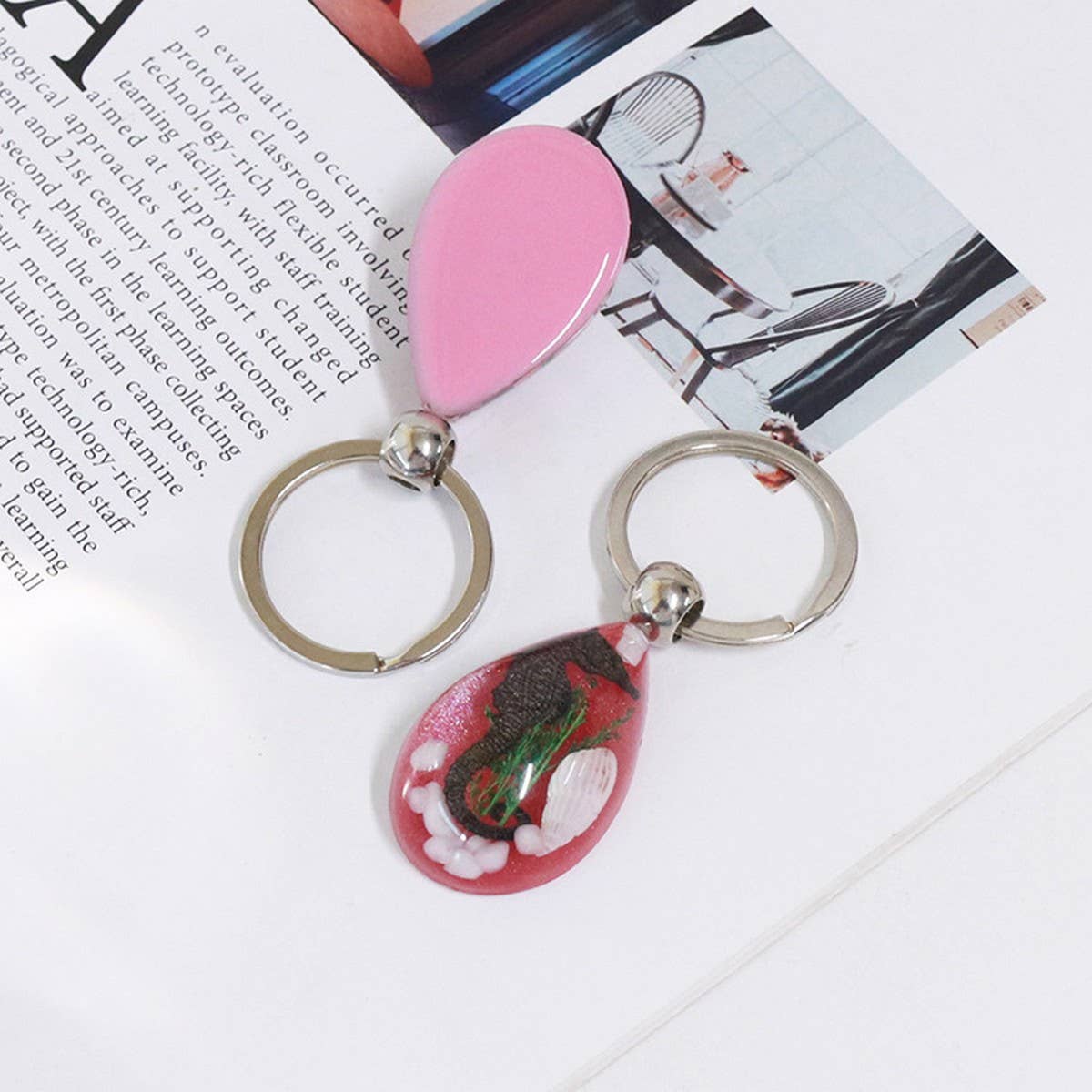 NEW CREATIVE SEAHORSE KEYCHAIN SOUVENIR PENDANT