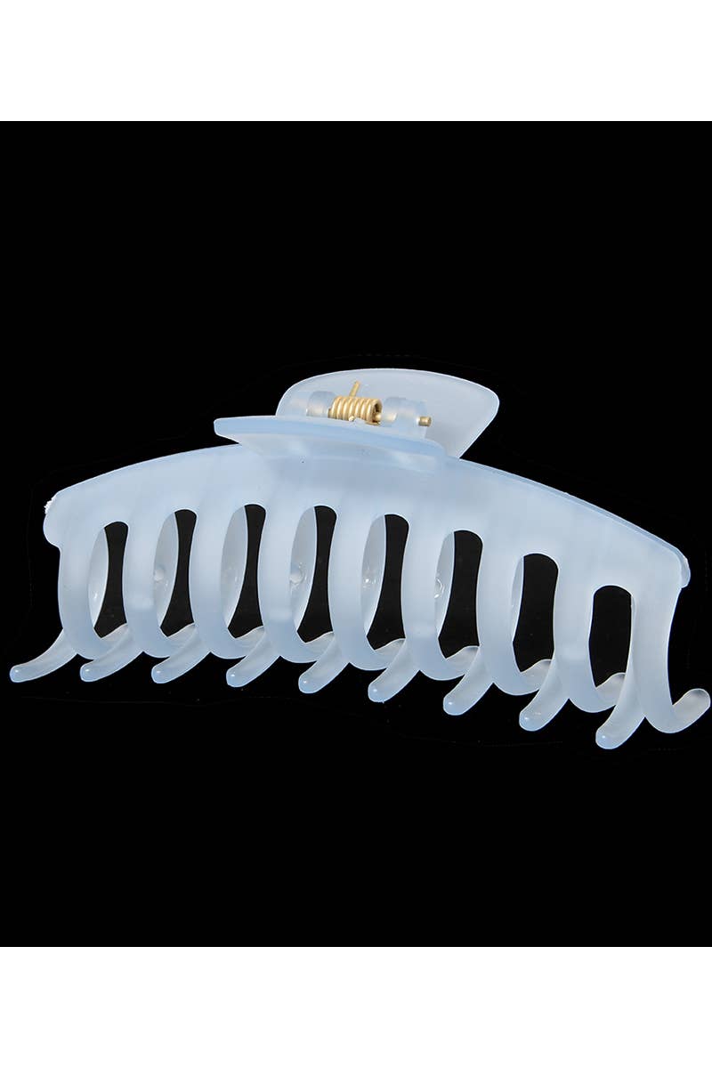 Summer Jelly Hair Claw - Avocado Green Matte Clip_CWAHA0093