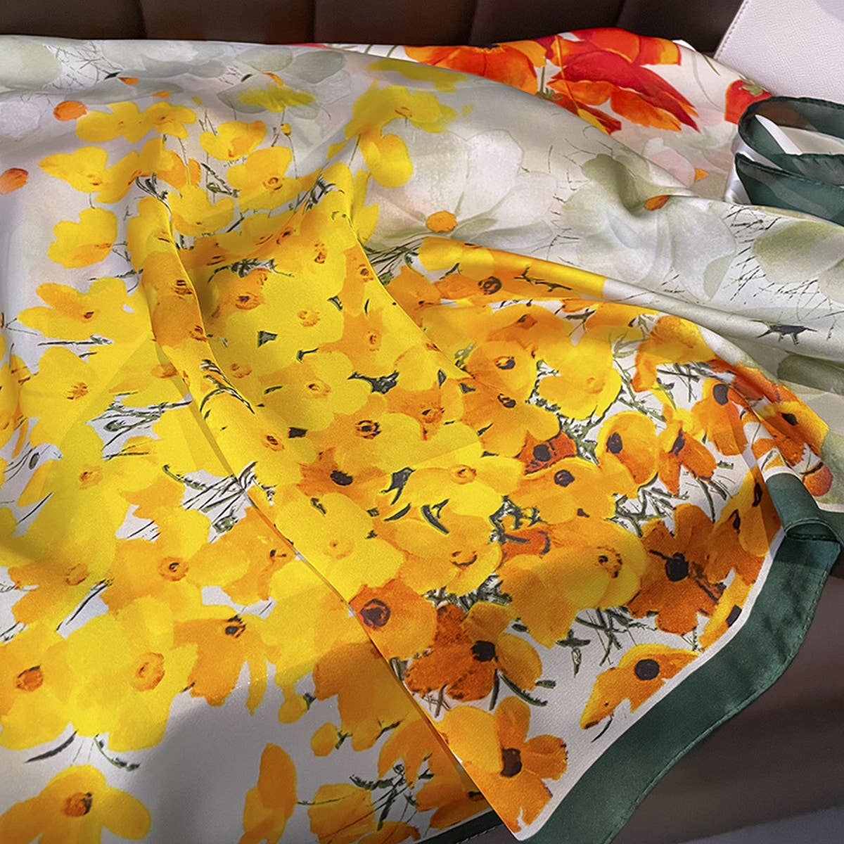 Vintage Scarf Wrap for Women Beach Sun Protection