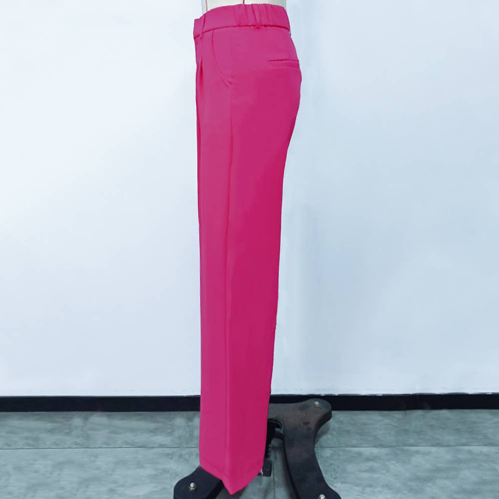 Slimming pockets high waist wide legs