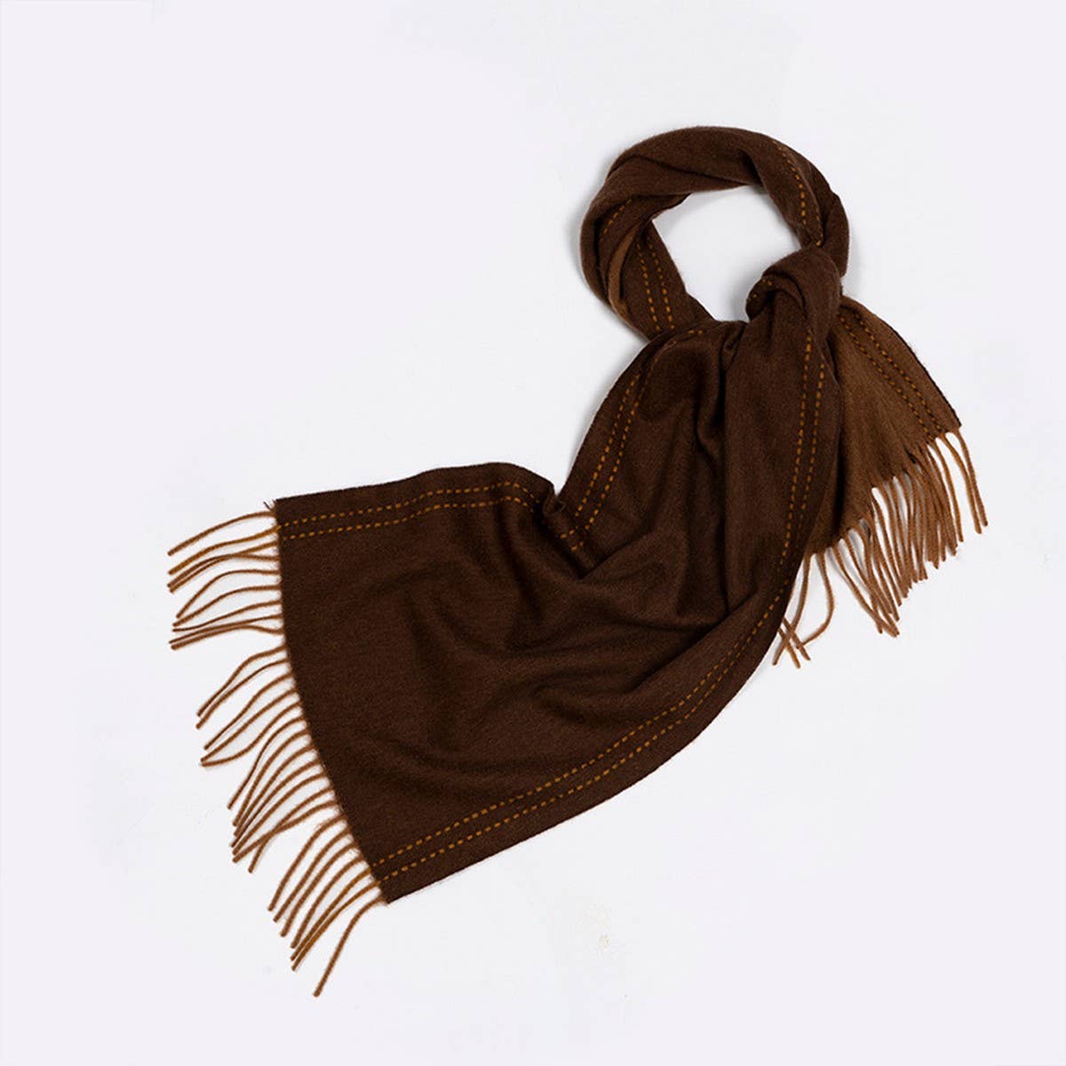 100% Wool Double-Sided Scarf - Warm Unisex Shawl_CWASC2306