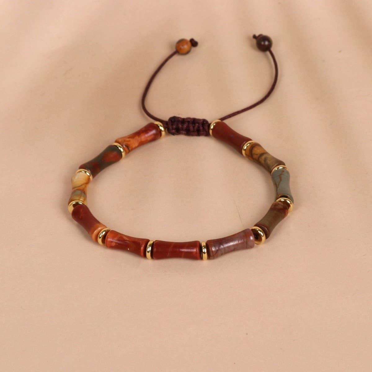 BAMBOO SHAPE NATURAL STONE BRACELET_CWAJE3941